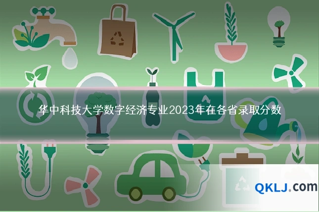 华中科技大学数字经济专业2023年在各省录取分数