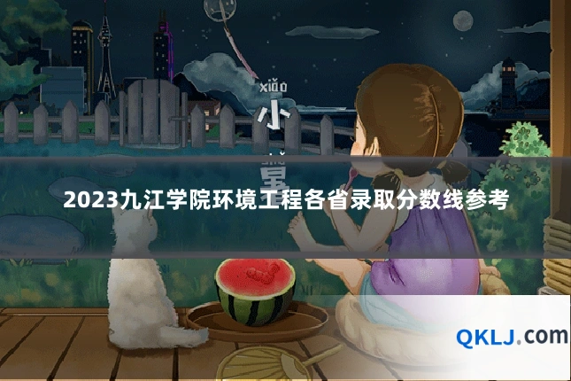 2023九江学院环境工程各省录取分数线参考
