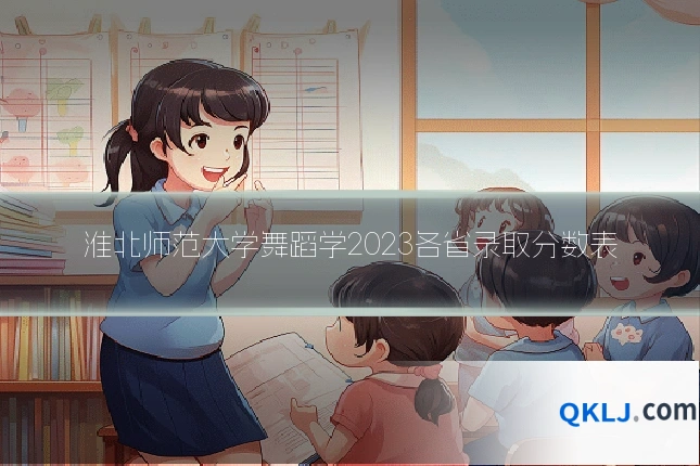 淮北师范大学舞蹈学2023各省录取分数表