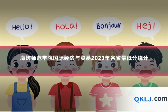 廊坊师范学院国际经济与贸易2023年各省最低分统计