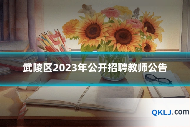 武陵区2023年公开招聘教师公告