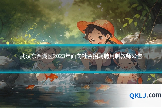 武汉东西湖区2023年面向社会招聘聘用制教师公告