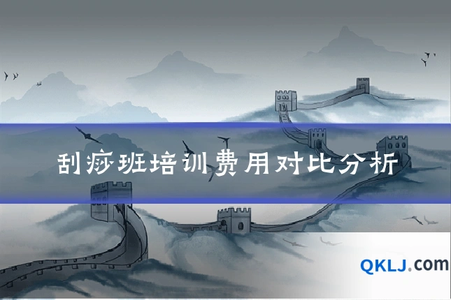 刮痧班培训费用对比分析