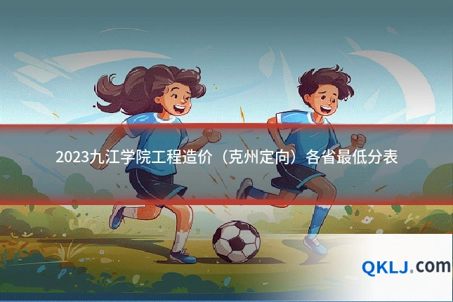 2023九江学院工程造价(克州定向)各省最低分表