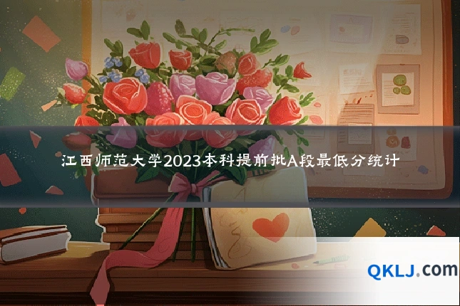 江西师范大学2023本科提前批A段最低分统计
