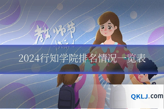 2024行知学院排名情况一览表