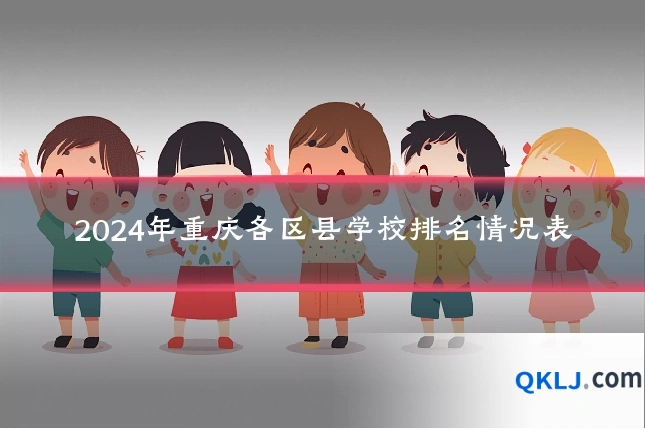 2024年重庆各区县学校排名情况表