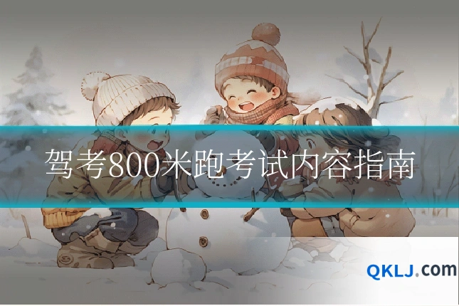 驾考800米跑考试内容指南