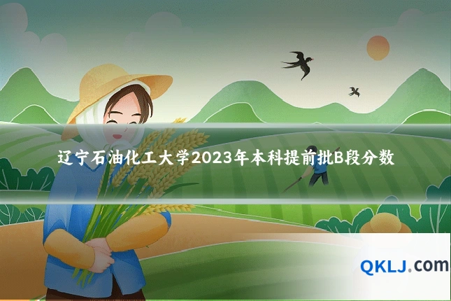 辽宁石油化工大学2023年本科提前批B段分数