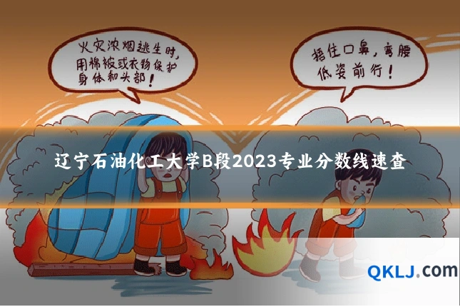 辽宁石油化工大学B段2023专业分数线速查