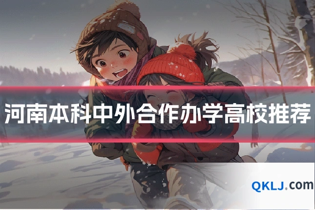 河南本科中外合作办学高校推荐