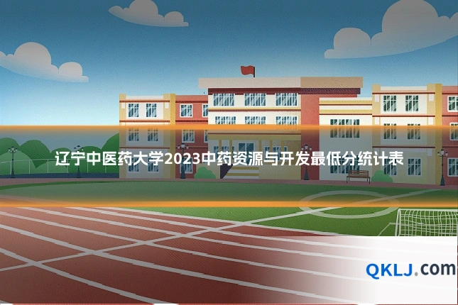 辽宁中医药大学2023中药资源与开发最低分统计表